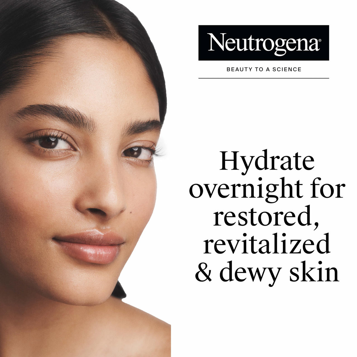 Neutrogena Hydro support Night Pressed Serum 1.7 oz back view