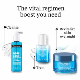 Neutrogena Hydro support Night Pressed Serum 1.7 oz on a bathroom counter