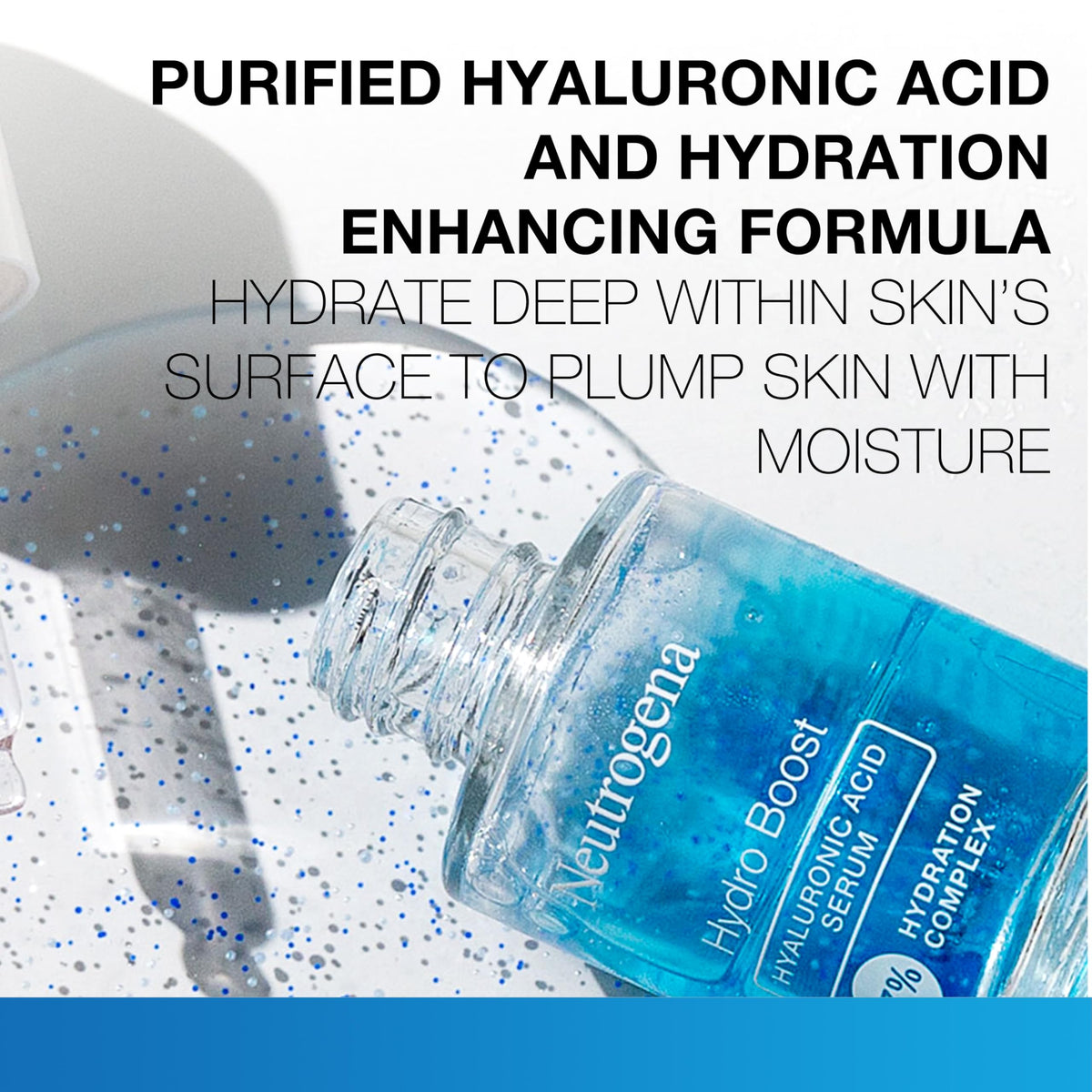 Neutrogena Hydro support serum bottle with cap