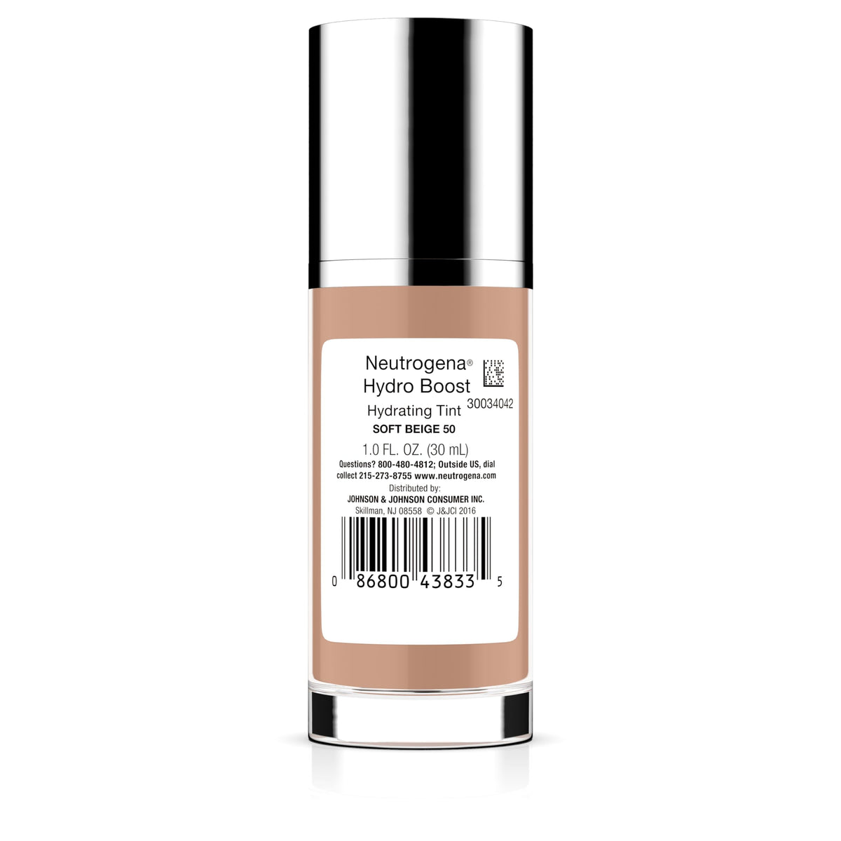 Neutrogena Hydro support Tint Foundation 50 Soft Beige shade range
