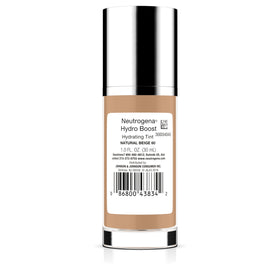 Neutrogena Hydro support Tint Foundation 60 Natural Beige with skincare products