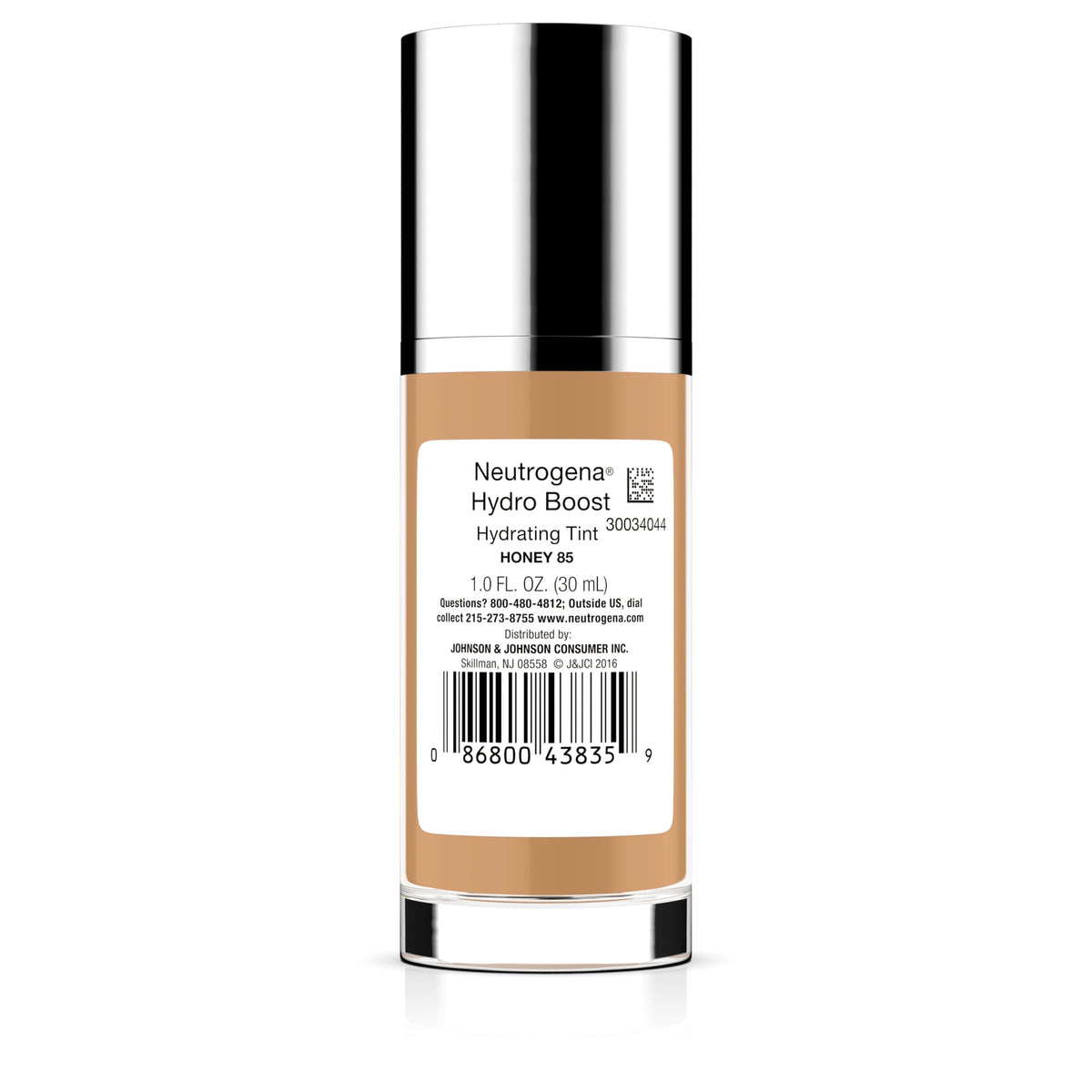 Neutrogena Hydro support Tint Foundation 85 Honey with skincare products