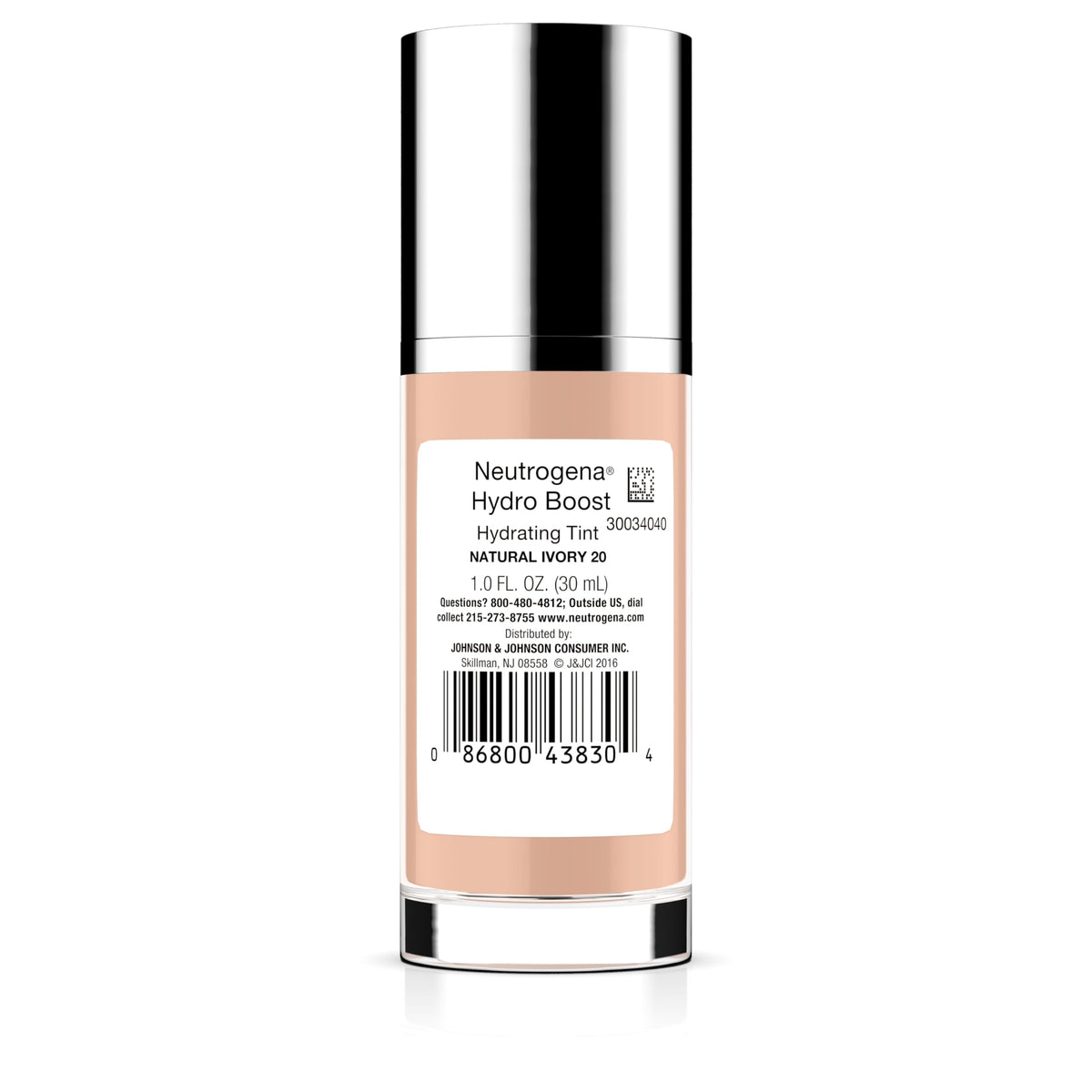 Neutrogena Hydro support Tint Foundation in a bathroom setting