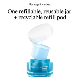 Neutrogena Hydro support Water Gel pod close-up showing 1.7 oz size