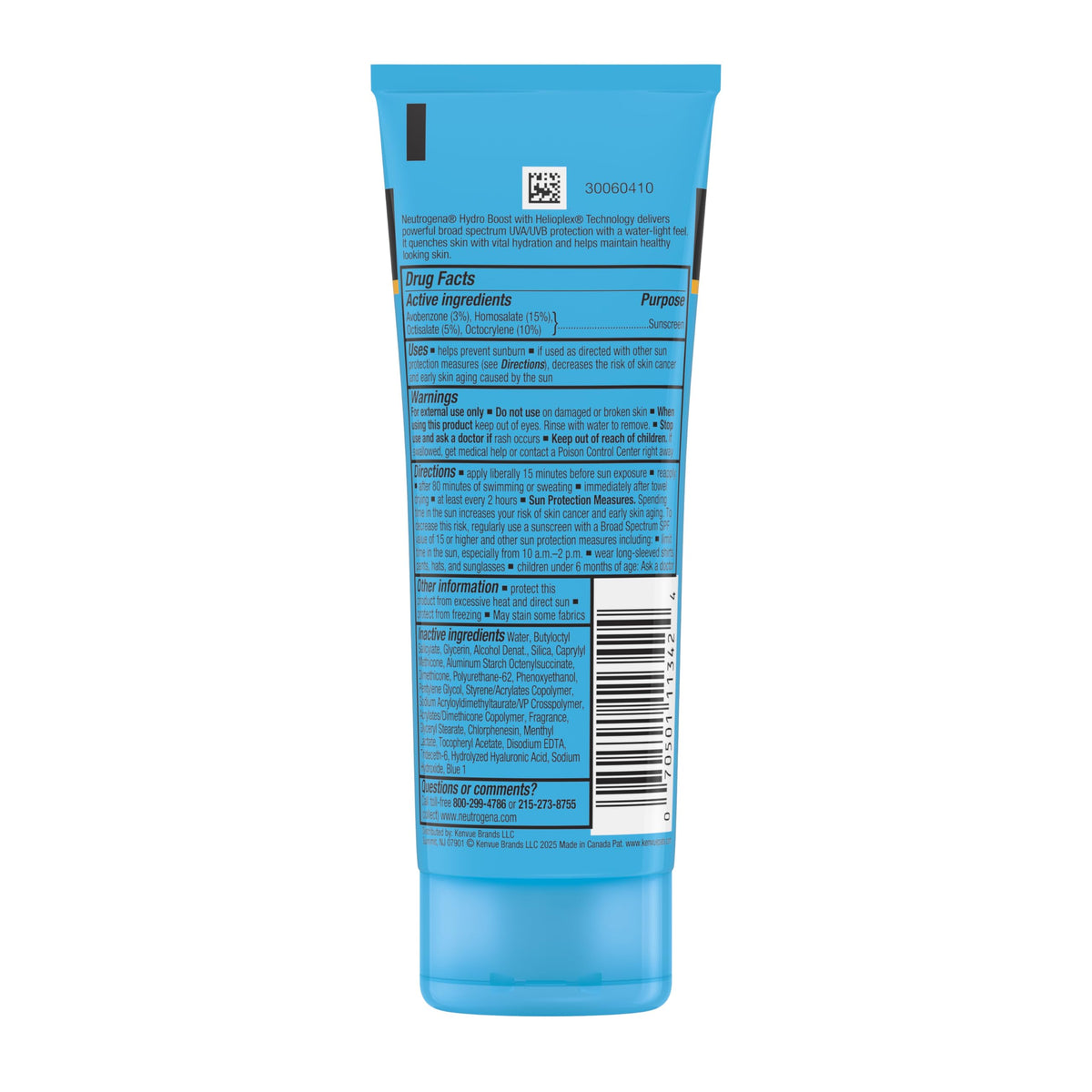 Neutrogena Hydro support Water Gel Sunscreen SPF 50 application on skin