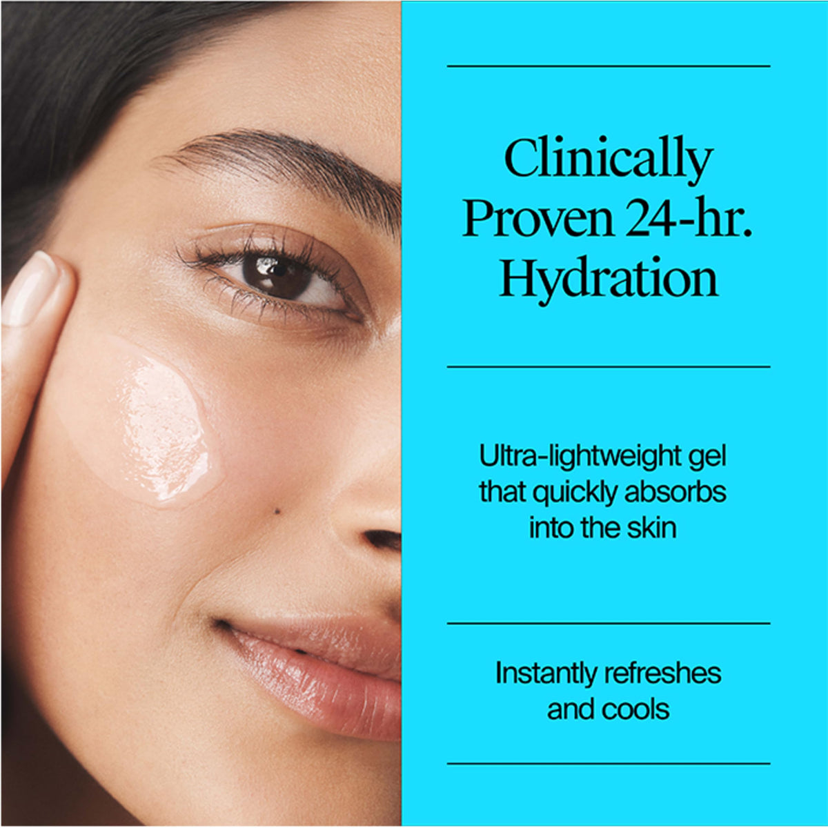 Neutrogena Hydro support Water Gel texture close-up
