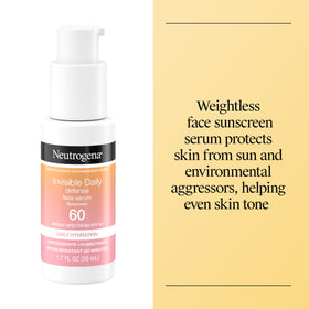 Neutrogena Invisible Defense Face Serum SPF 60 side view