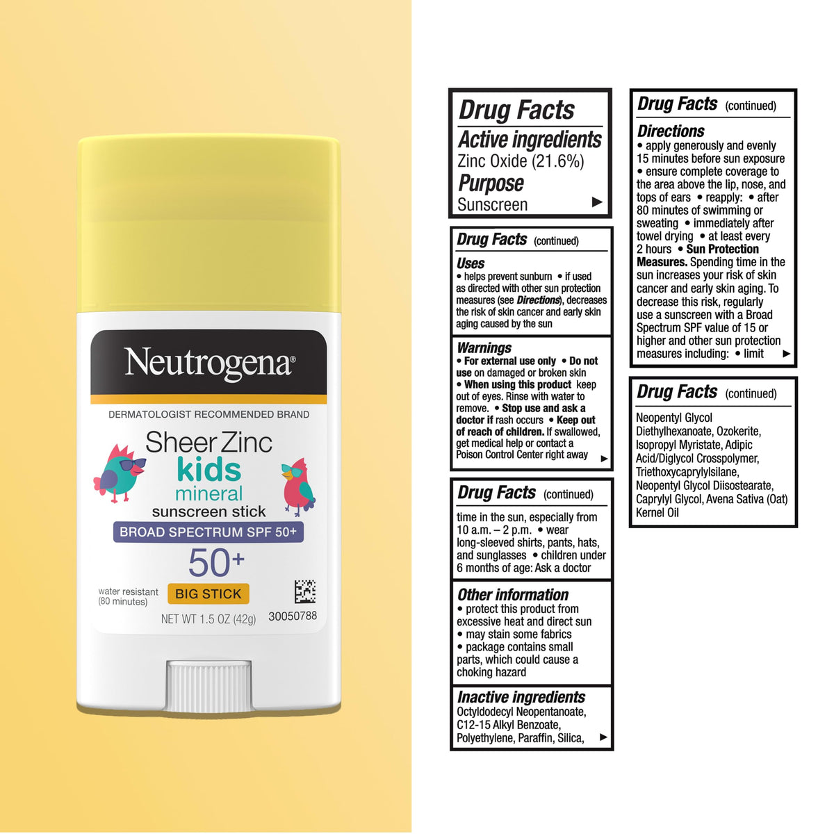Neutrogena Kids Sunscreen Stick with beach toys