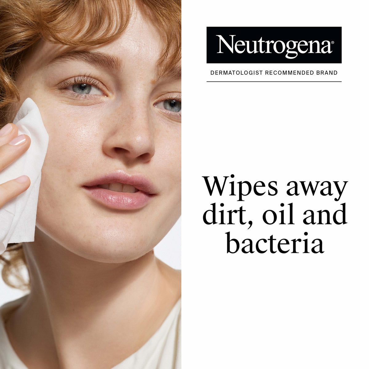 Neutrogena Makeup Remover Towelettes resealable pack open