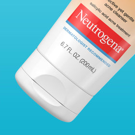 Neutrogena Oil-Free Acne Face Wash Cream Cleanser 6.7 oz with other skincare products