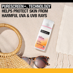 Neutrogena Purescreen+ Mineral Sunscreen Face SPF 30 texture close-up