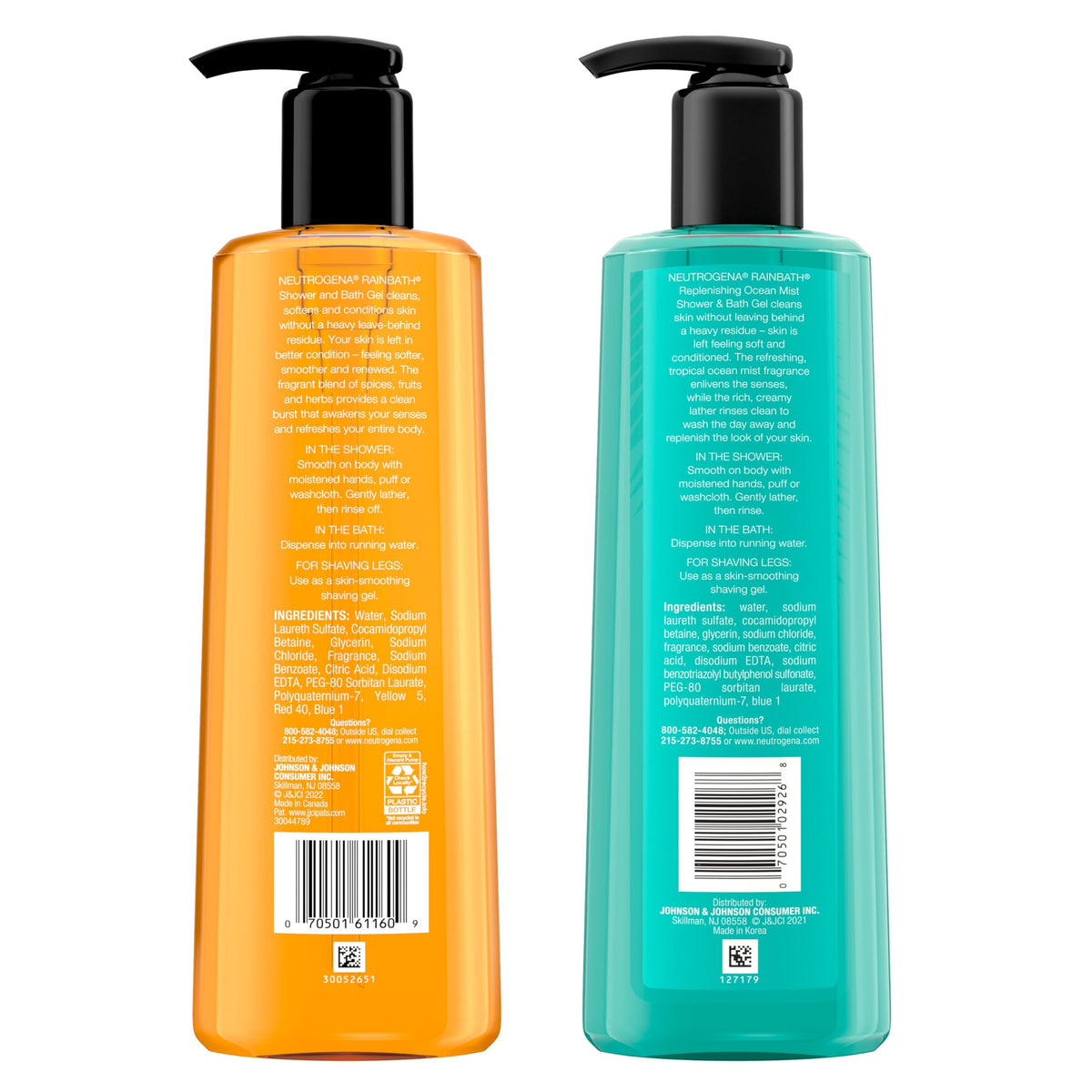 Neutrogena Rainbath Shower Gel in a relaxing bath scene