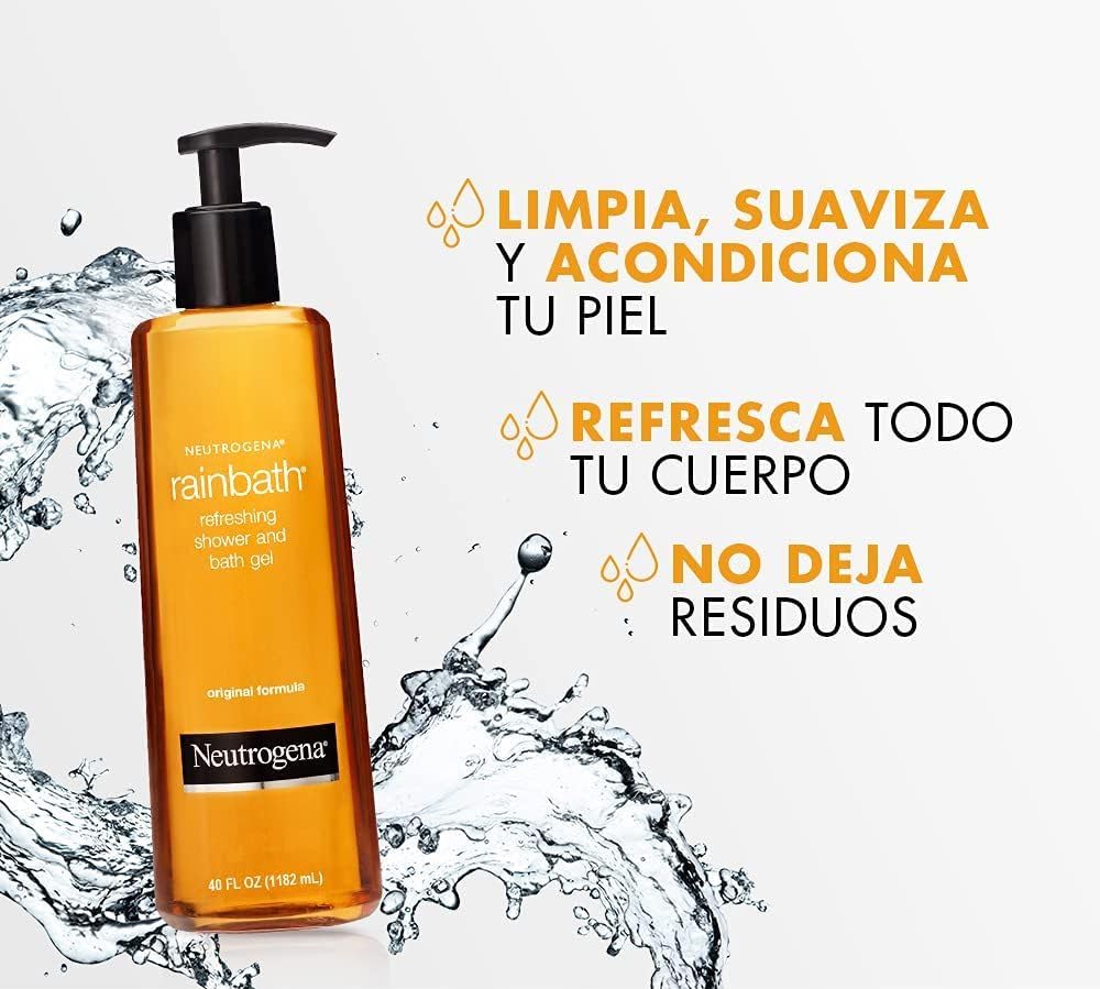 Neutrogena Rainbath Shower Gel pump top close-up