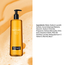 Neutrogena Rainbath Shower Gel with a bath sponge