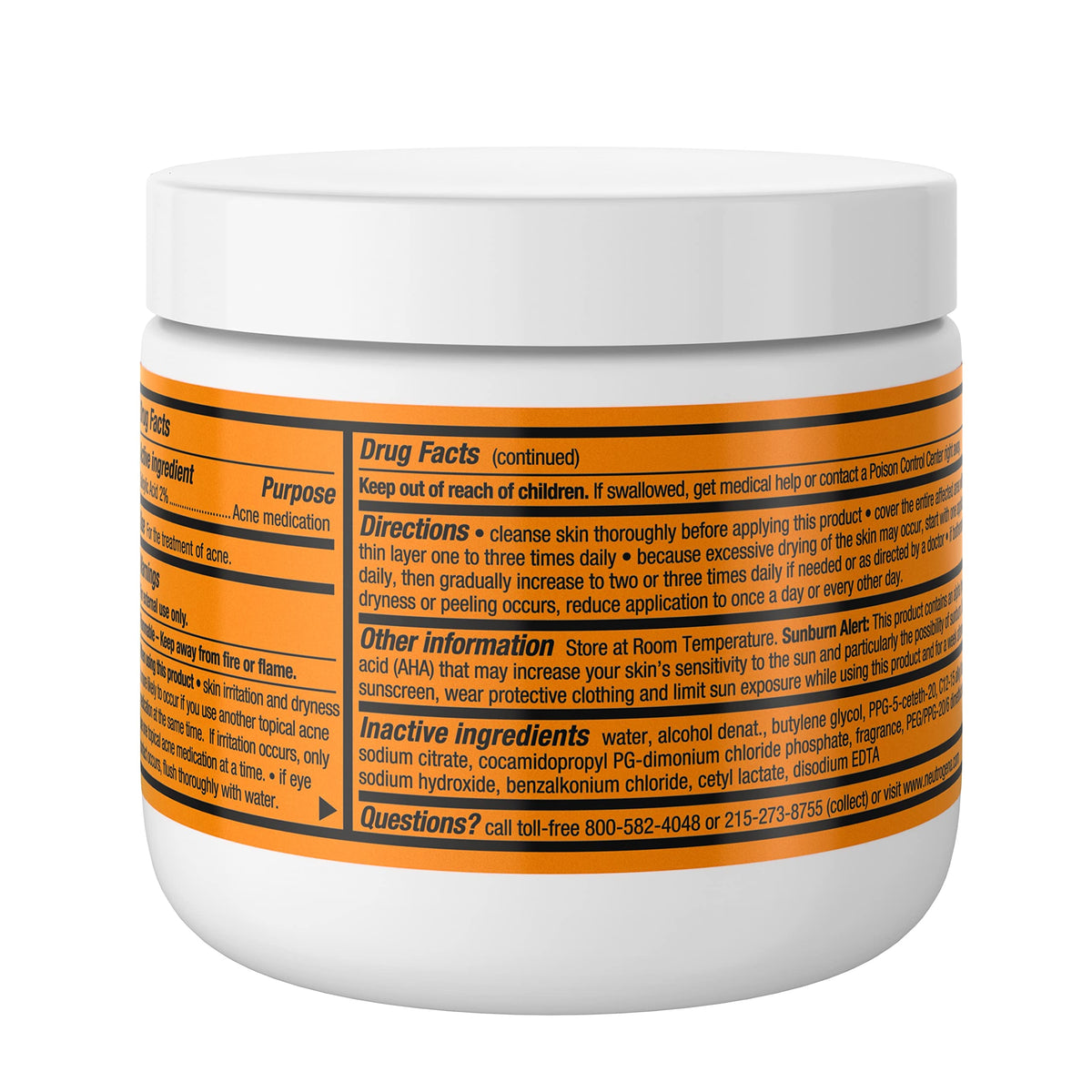 Neutrogena Rapid Clear Acne Face Pads on bathroom counter