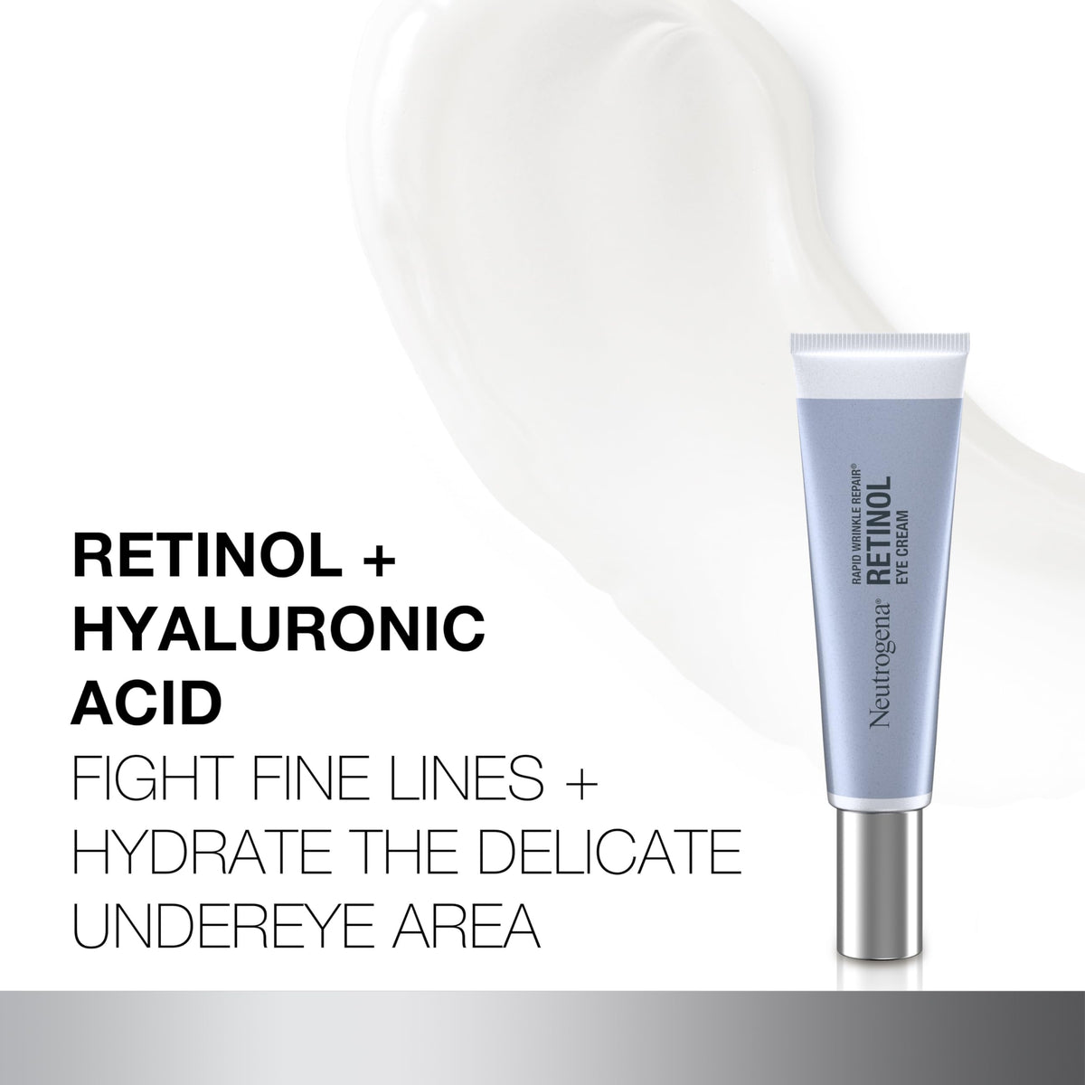 Neutrogena Rapid Wrinkle Repair Eye Cream in a lifestyle setting on a vanity