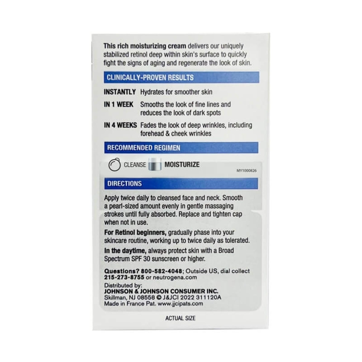 Neutrogena Rapid Wrinkle Repair Face Cream texture close-up