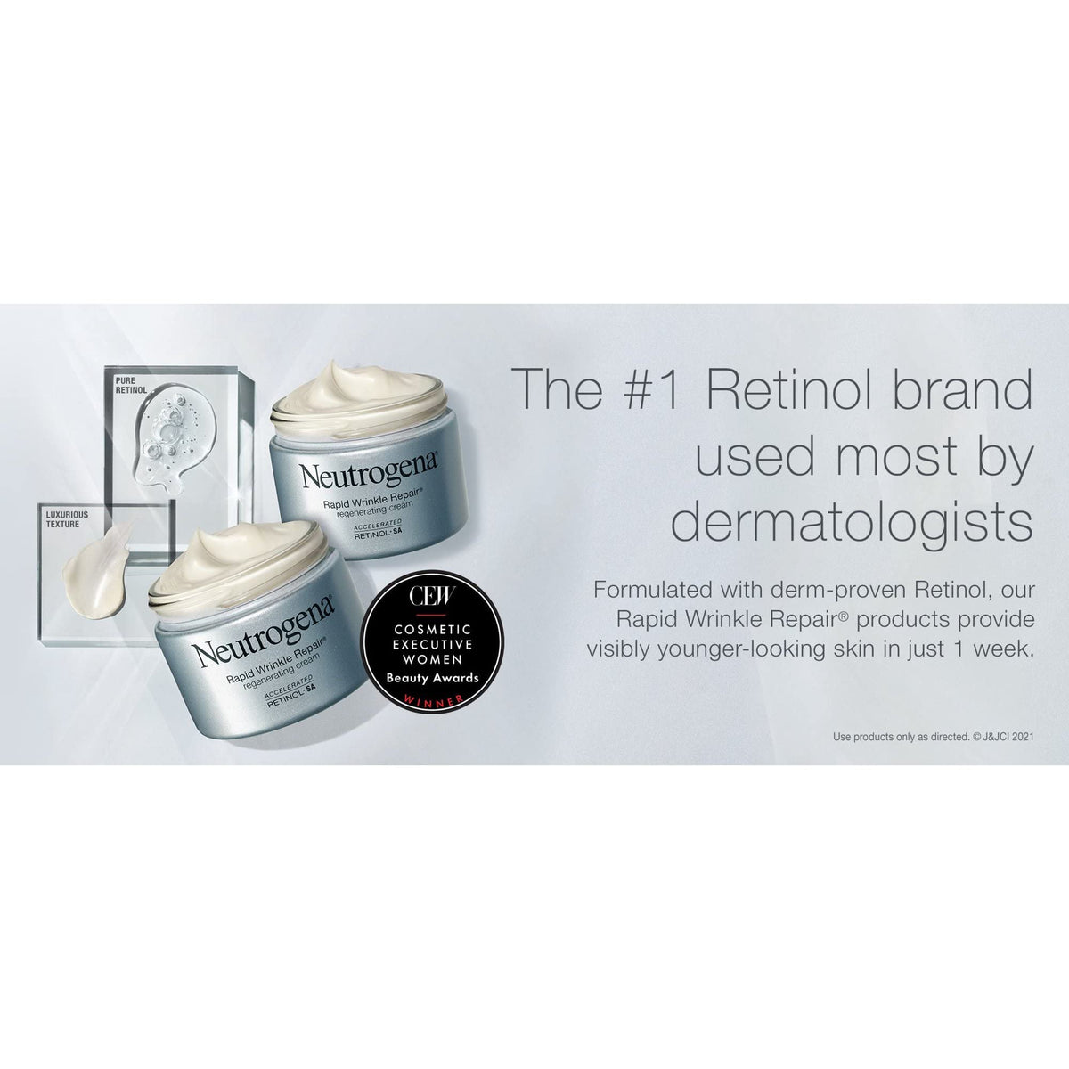 Neutrogena Rapid Wrinkle Repair Face Moisturizer 1.7 oz jar with lid