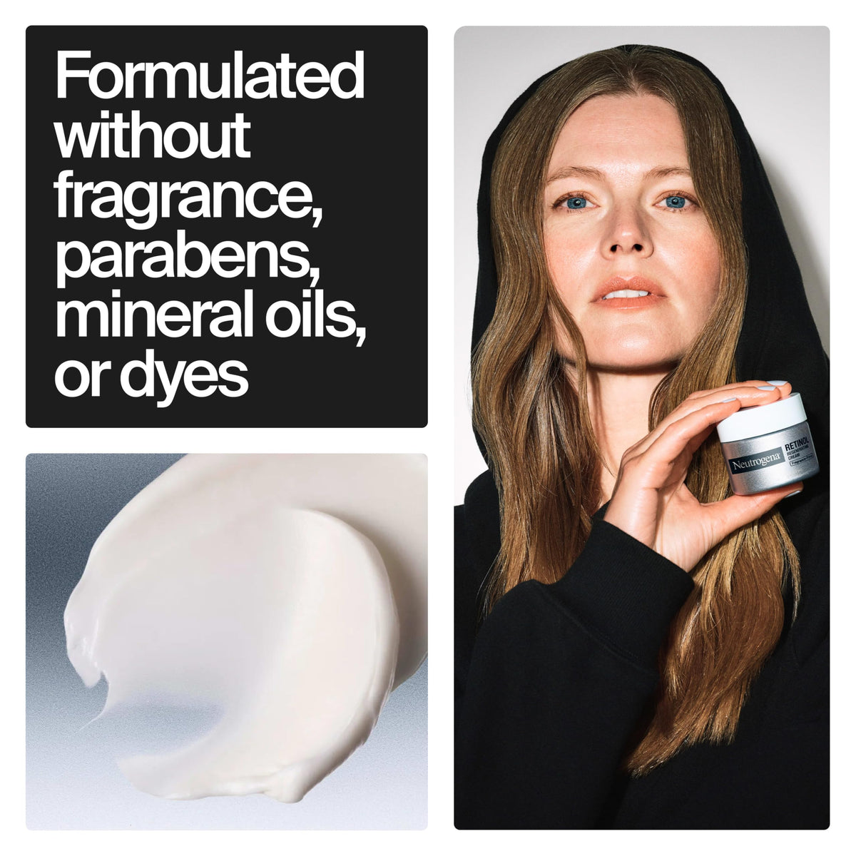 Neutrogena Rapid Wrinkle Repair Face Moisturizer texture on hand