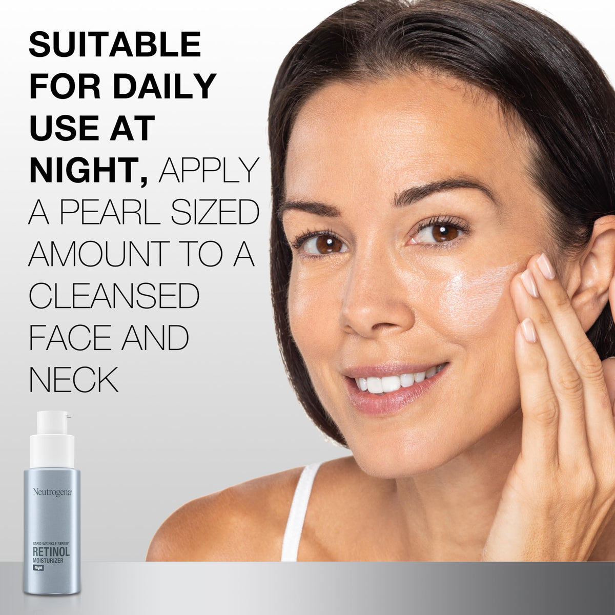 Neutrogena Rapid Wrinkle Repair Night Moisturizer texture close-up