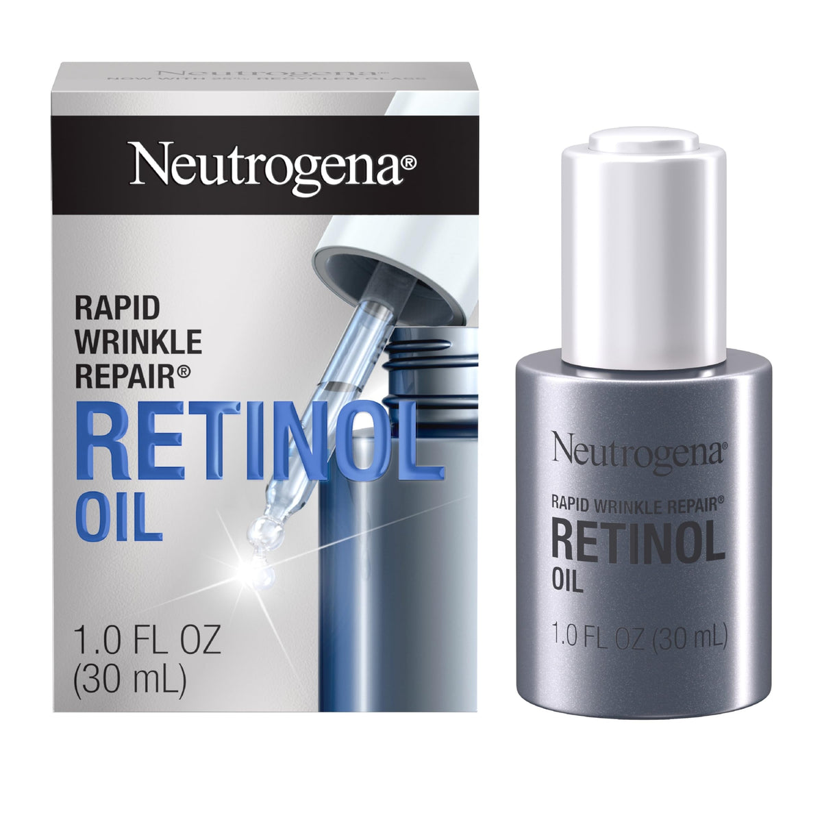 Neutrogena Rapid Wrinkle Repair Retinol Face Oil 1.0 fl oz front view