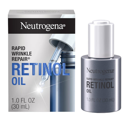 Neutrogena Rapid Wrinkle Repair Retinol Face Oil 1.0 fl oz front view