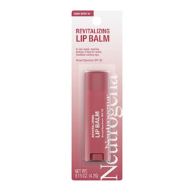 Neutrogena Revitalizing Tinted Lip Balm packaging on a white background