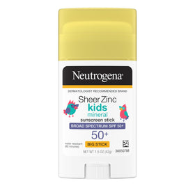Neutrogena Sheer Zinc Oxide Kids Sunscreen Stick front view