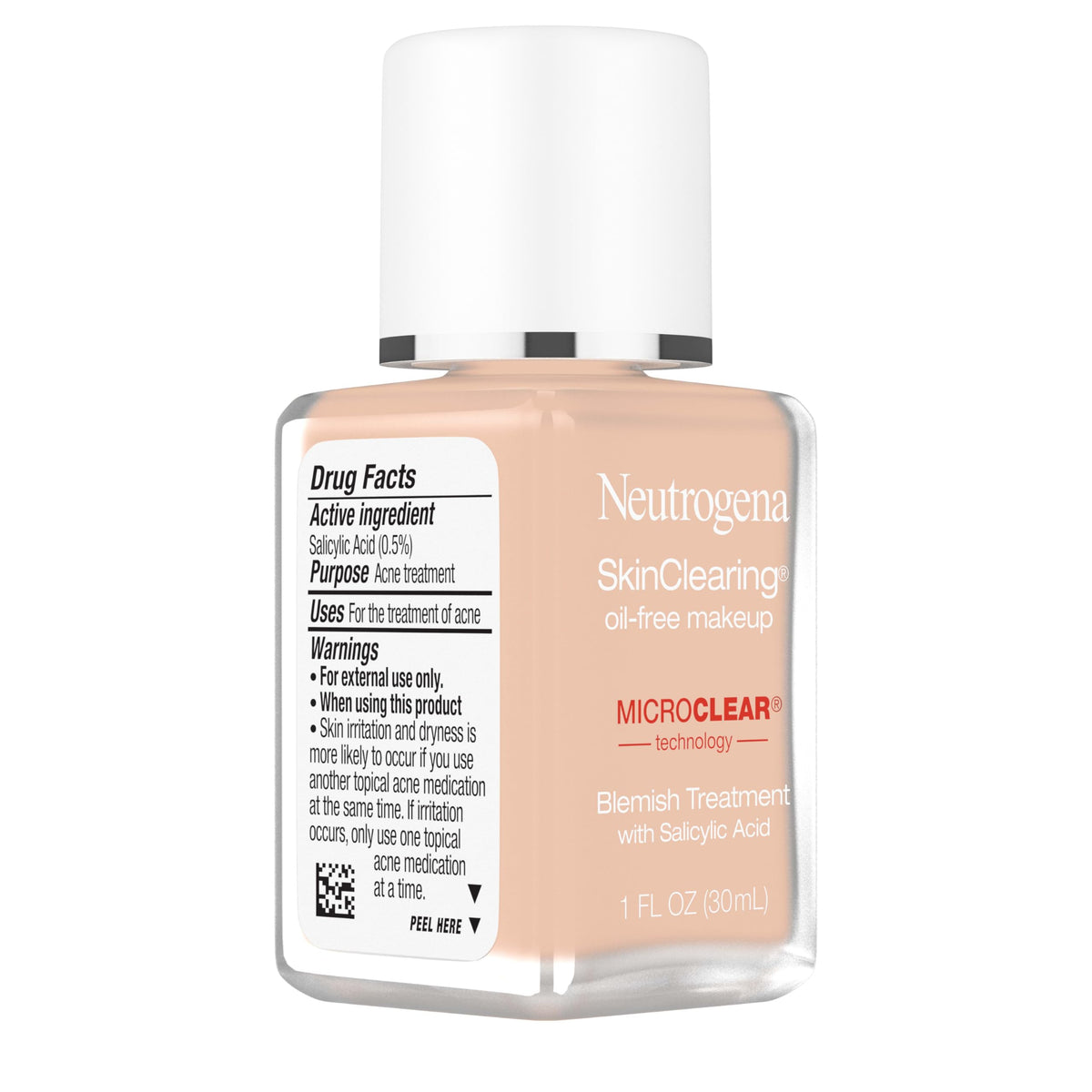 Neutrogena SkinClearing Liquid Foundation 30 Buff back view