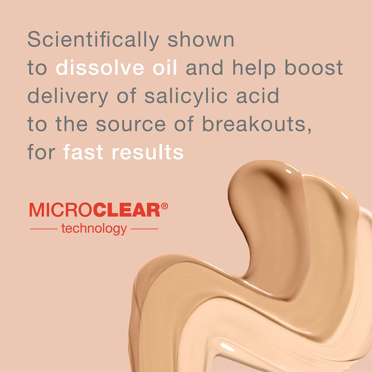Neutrogena SkinClearing Liquid Foundation 30 Buff on a makeup table