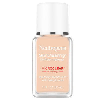 Neutrogena SkinClearing Liquid Foundation 40 Nude 1 fl oz front view