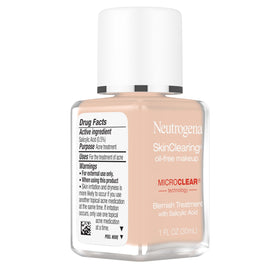 Neutrogena SkinClearing Liquid Foundation 50 Soft Beige texture close-up