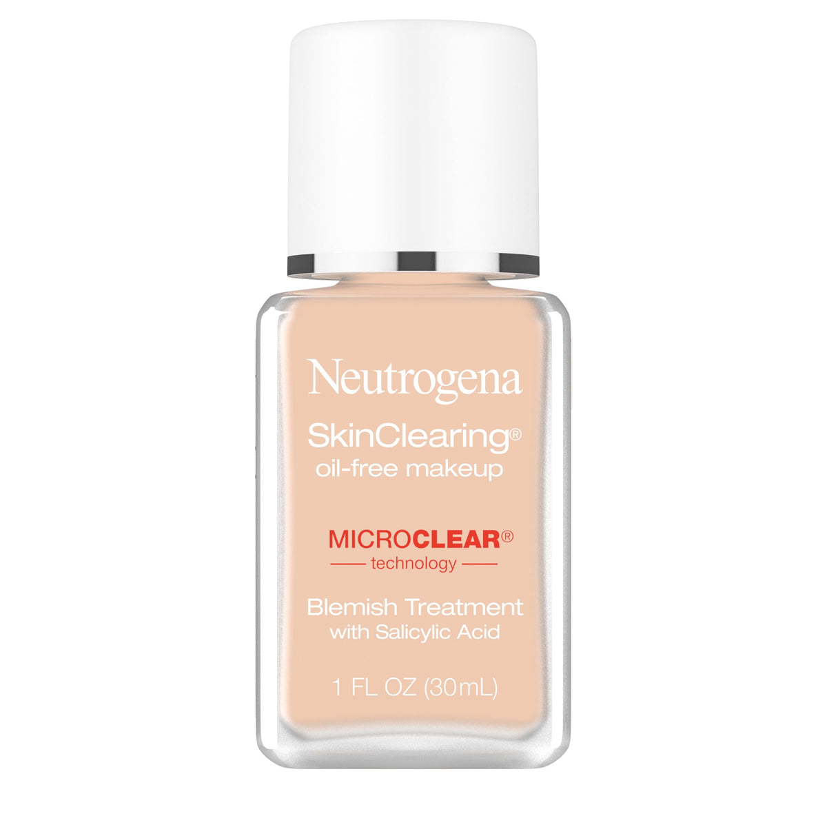 Neutrogena SkinClearing Liquid Foundation 60 Natural Beige front view