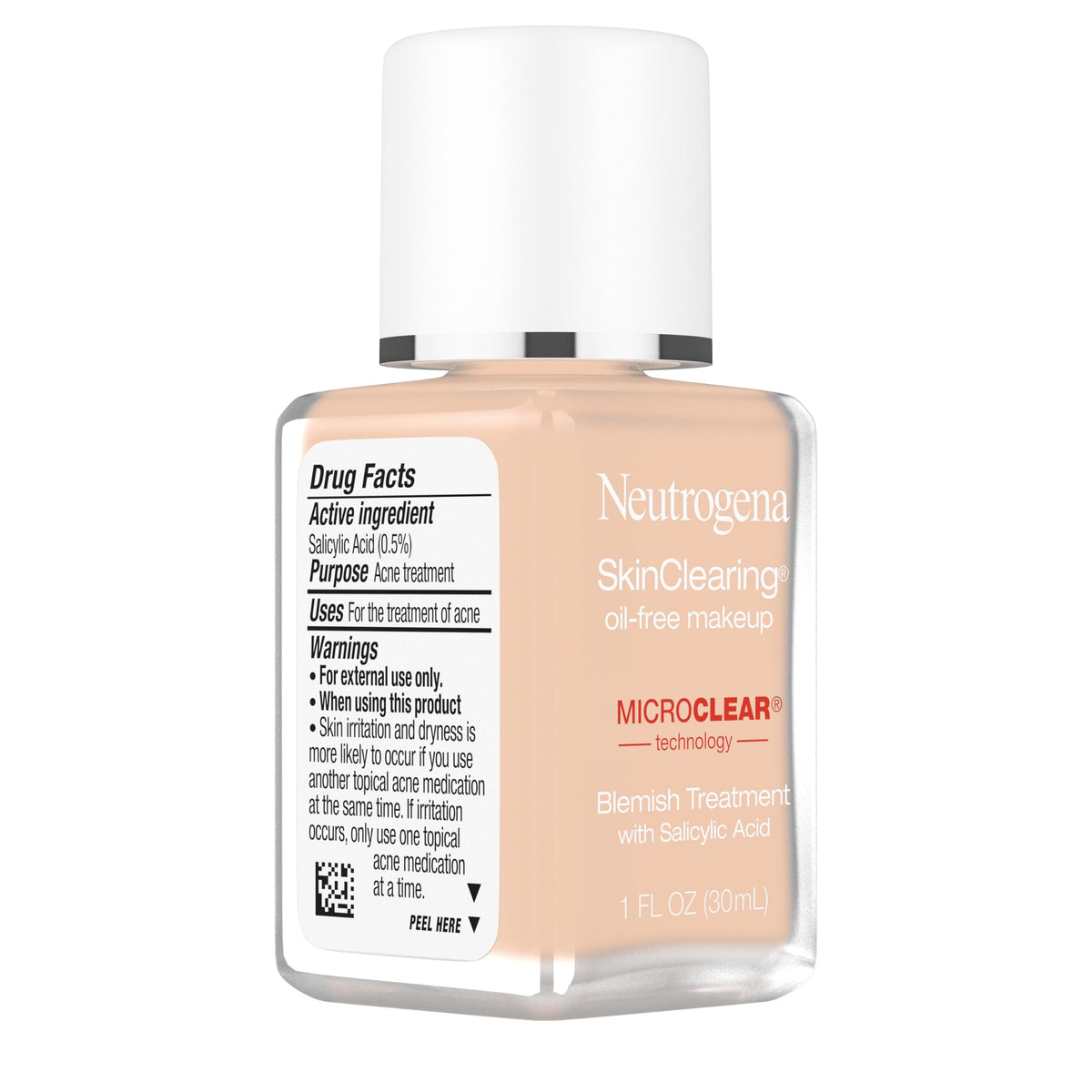 Neutrogena SkinClearing Liquid Foundation 60 Natural Beige texture close-up