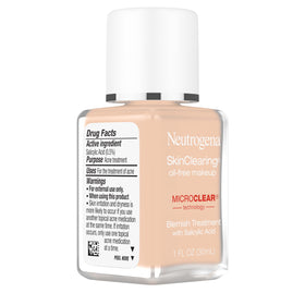 Neutrogena SkinClearing Liquid Foundation 60 Natural Beige texture close-up