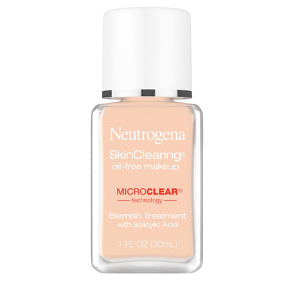 Neutrogena SkinClearing Liquid Foundation 80 Medium Beige front view