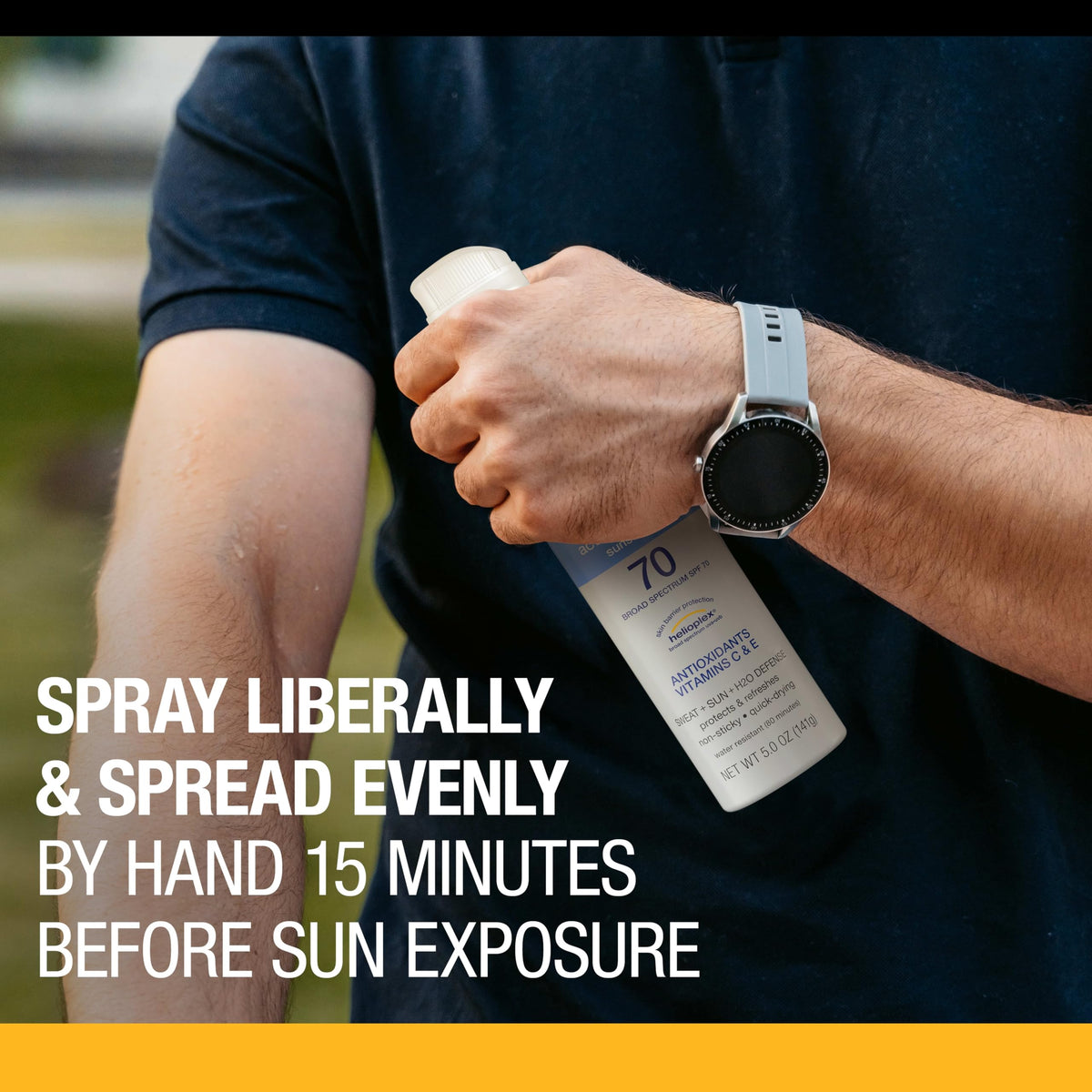 Neutrogena Sport Active Defense Sunscreen Spray packaging details