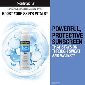Neutrogena Sport Active Defense Sunscreen Spray SPF 70 can side view