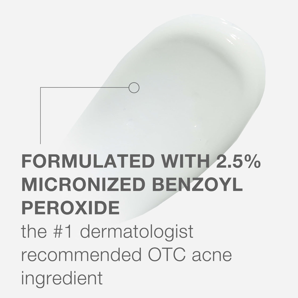 Neutrogena Stubborn Acne AM 2.5% Benzoyl Peroxide side view