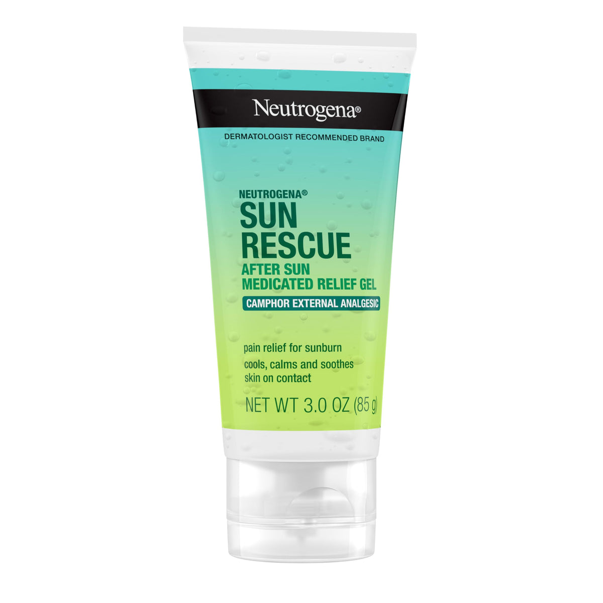 Neutrogena Sun Rescue After Sun Relief Gel packaging details