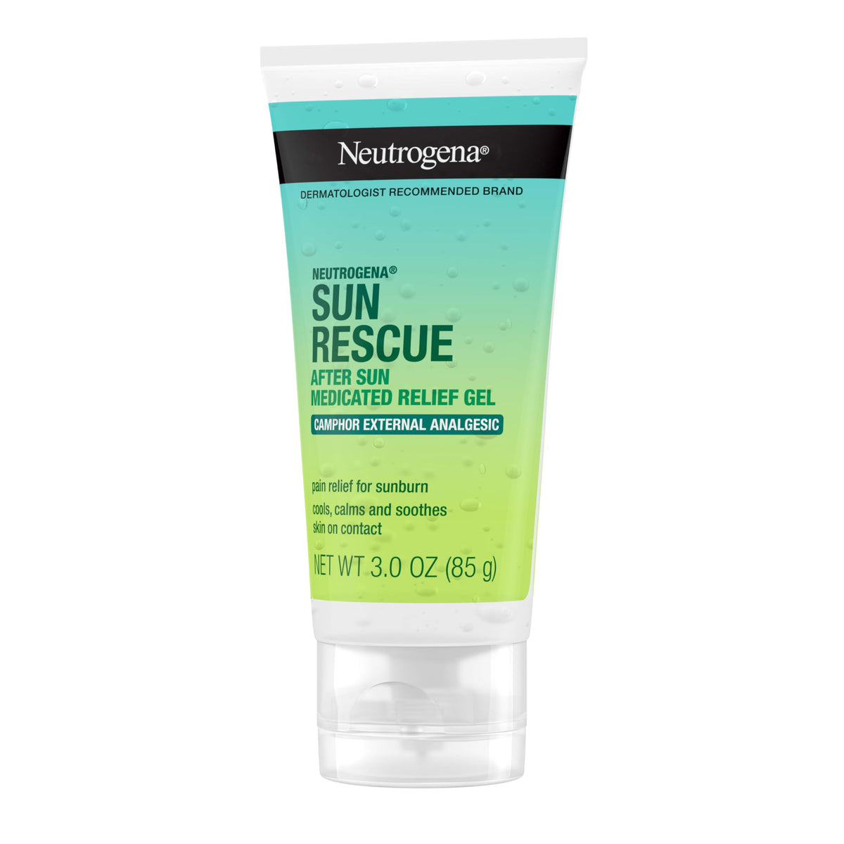Neutrogena Sun Rescue After Sun Relief Gel with camphor ingredients