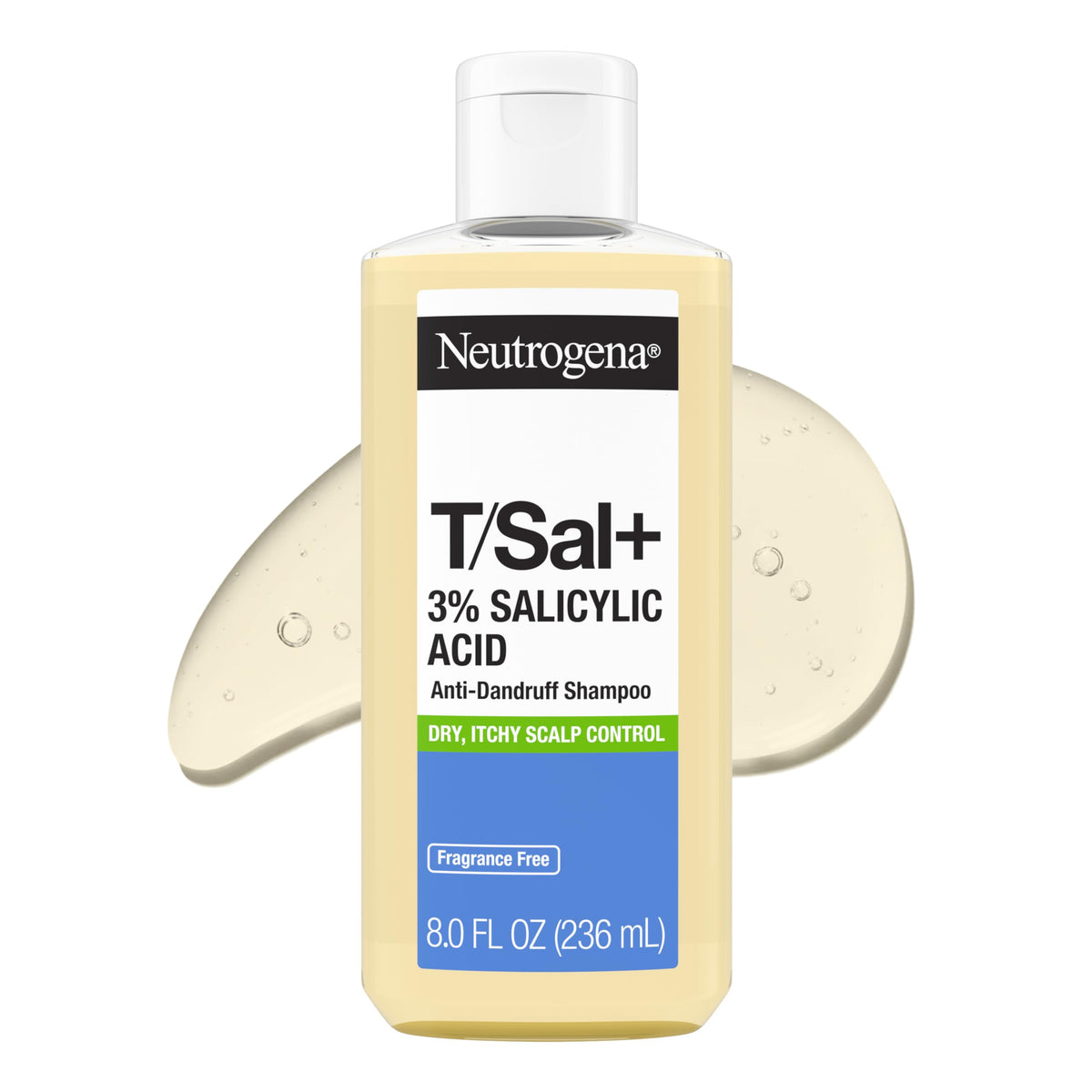 Neutrogena T/Sal+ Anti-Dandruff Shampoo 8 fl oz front view