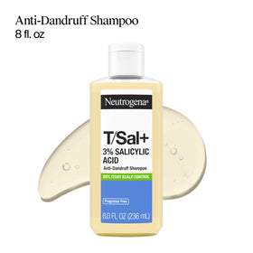 Neutrogena T/Sal+ Anti-Dandruff Shampoo bottle side view