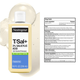 Neutrogena T/Sal+ Shampoo packaging on white background