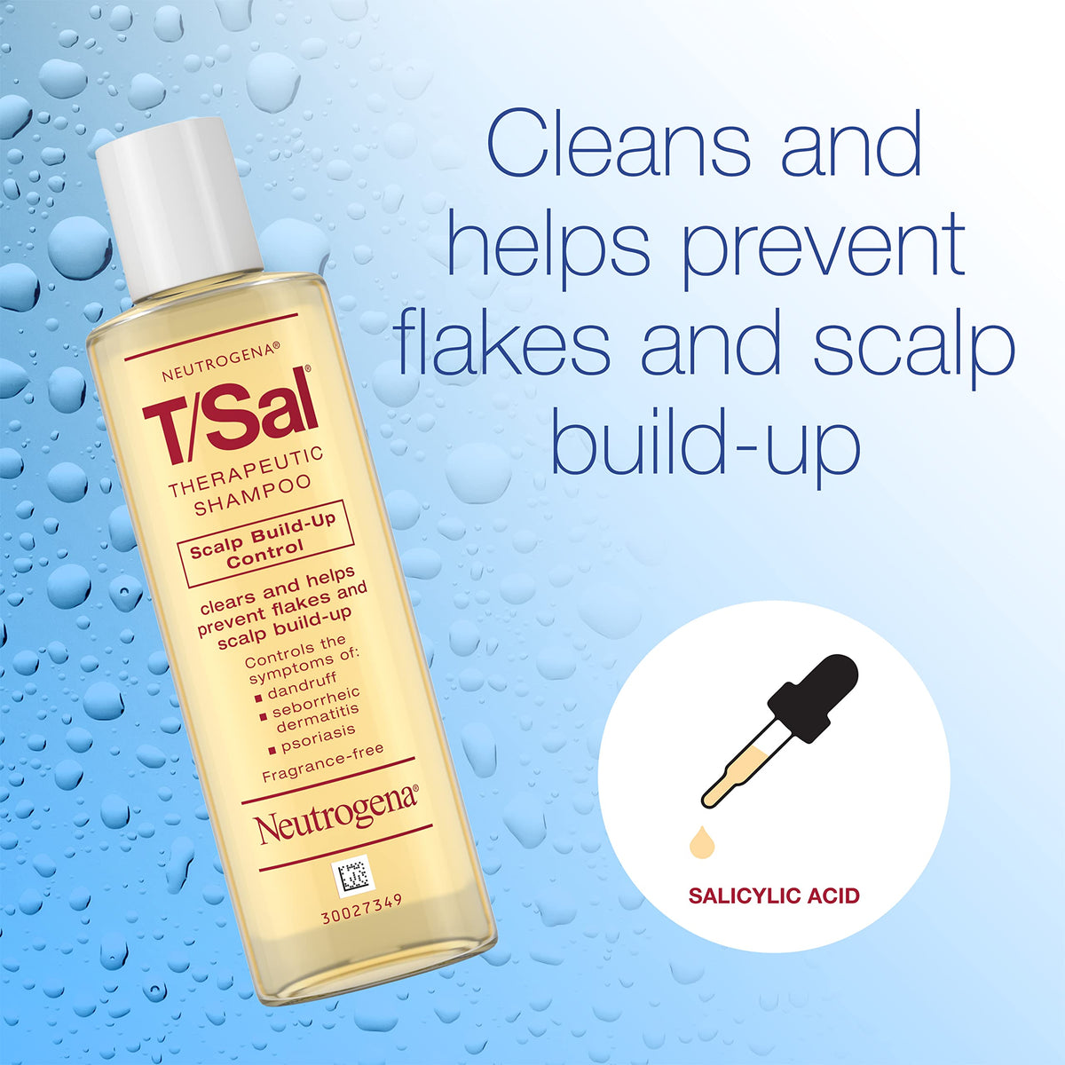 Neutrogena T/Sal Shampoo showing texture on hand