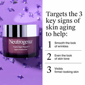 Neutrogena Triple Age Repair Night Face Moisturizer packaging
