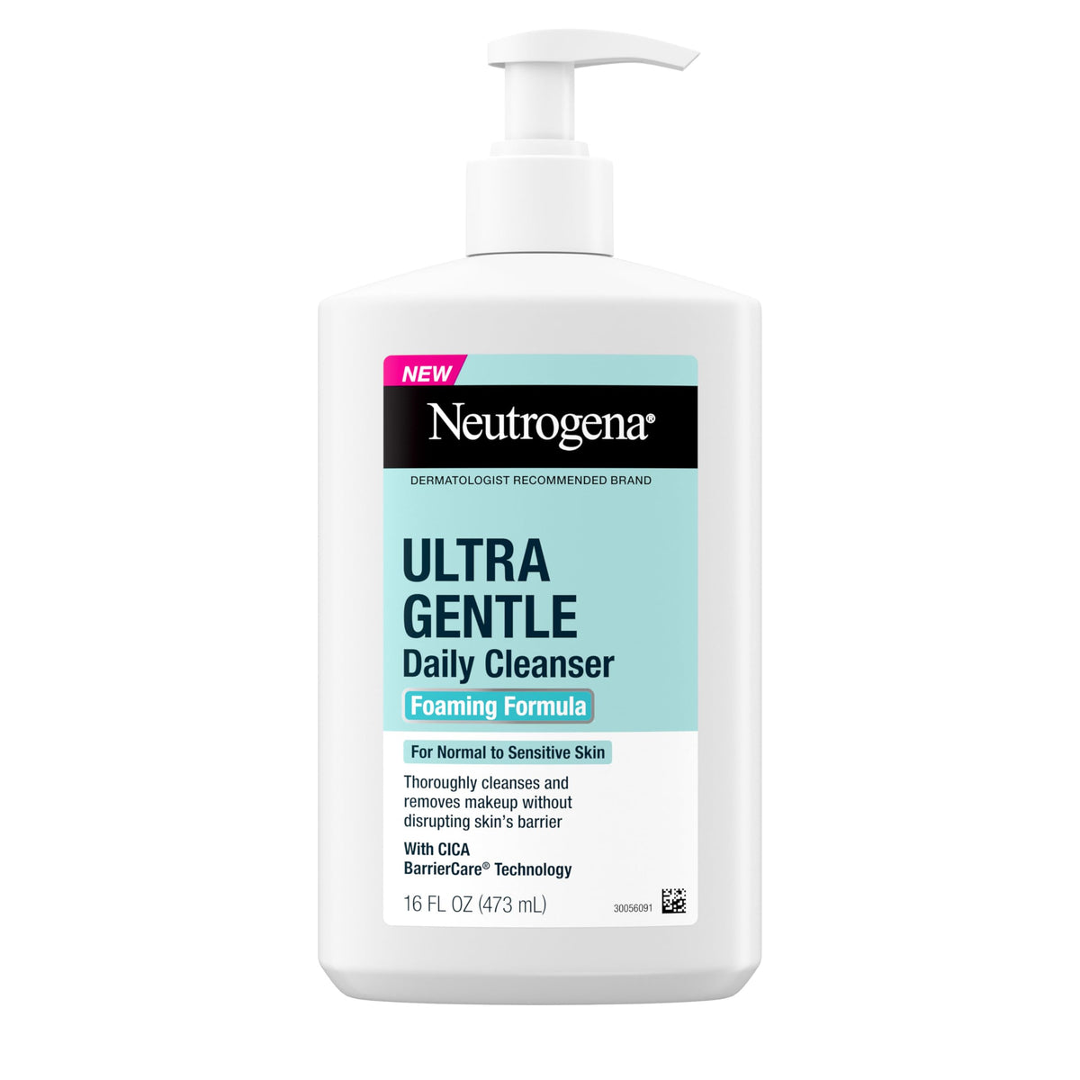Neutrogena Ultra Gentle Foaming Facial Cleanser 16 fl oz front view