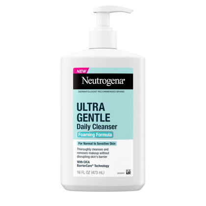 Neutrogena Ultra Gentle Foaming Facial Cleanser 16 fl oz front view