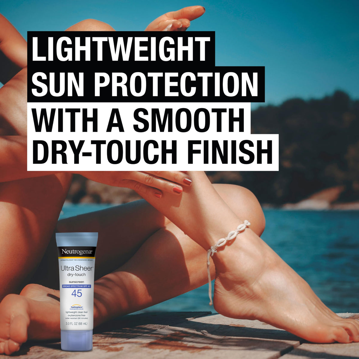 Neutrogena Ultra Sheer Dry-Touch Sunscreen 3 fl oz back view