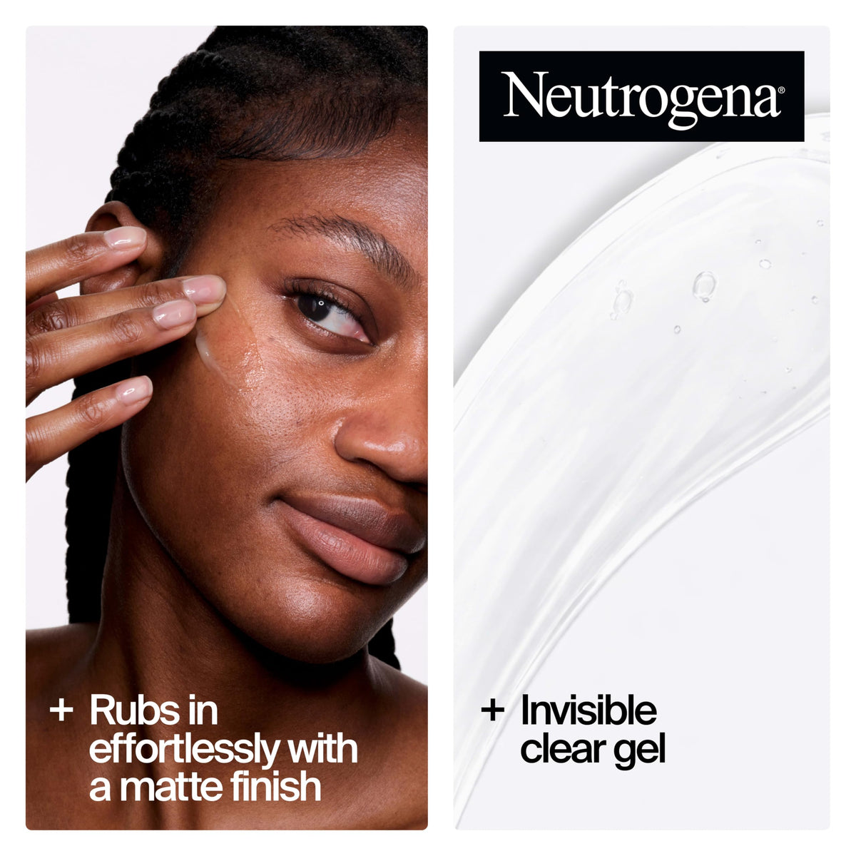 Neutrogena Ultra Sheer Invisible Gel Face Sunscreen SPF 40 side view